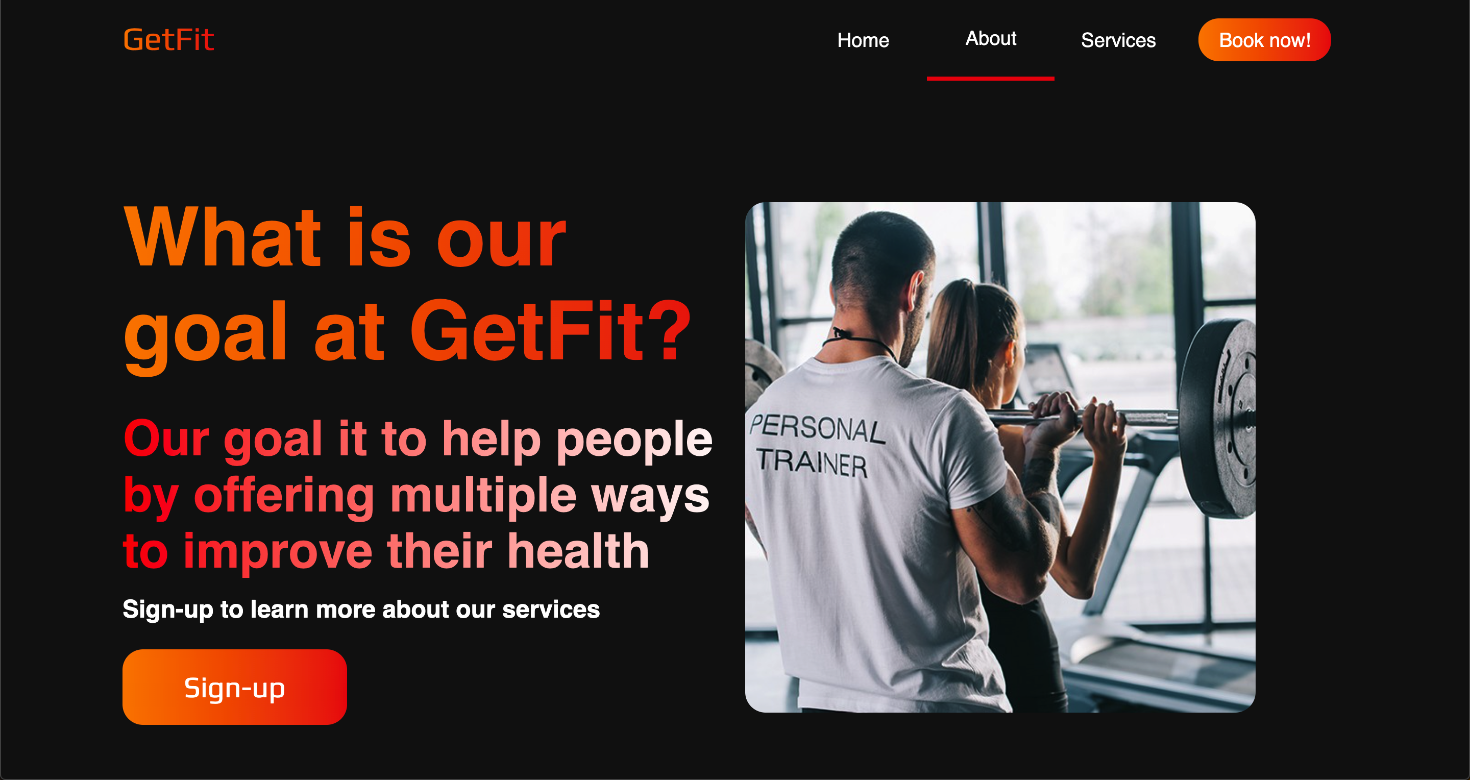 Fitness website